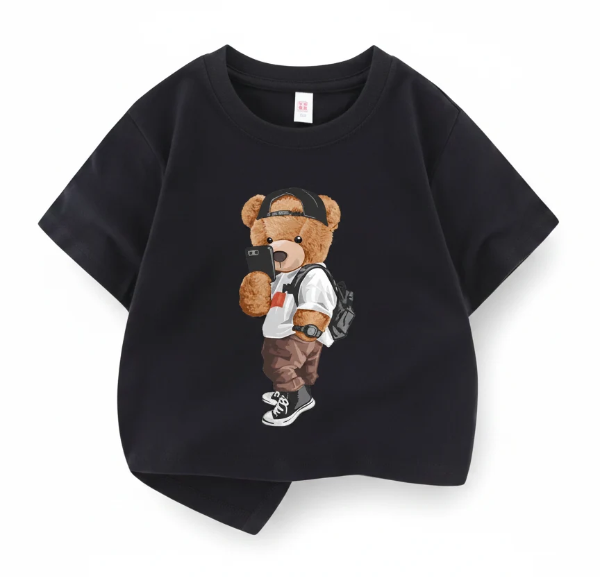 Summer Cool Bear T-Shirt for Kids & Toddlers