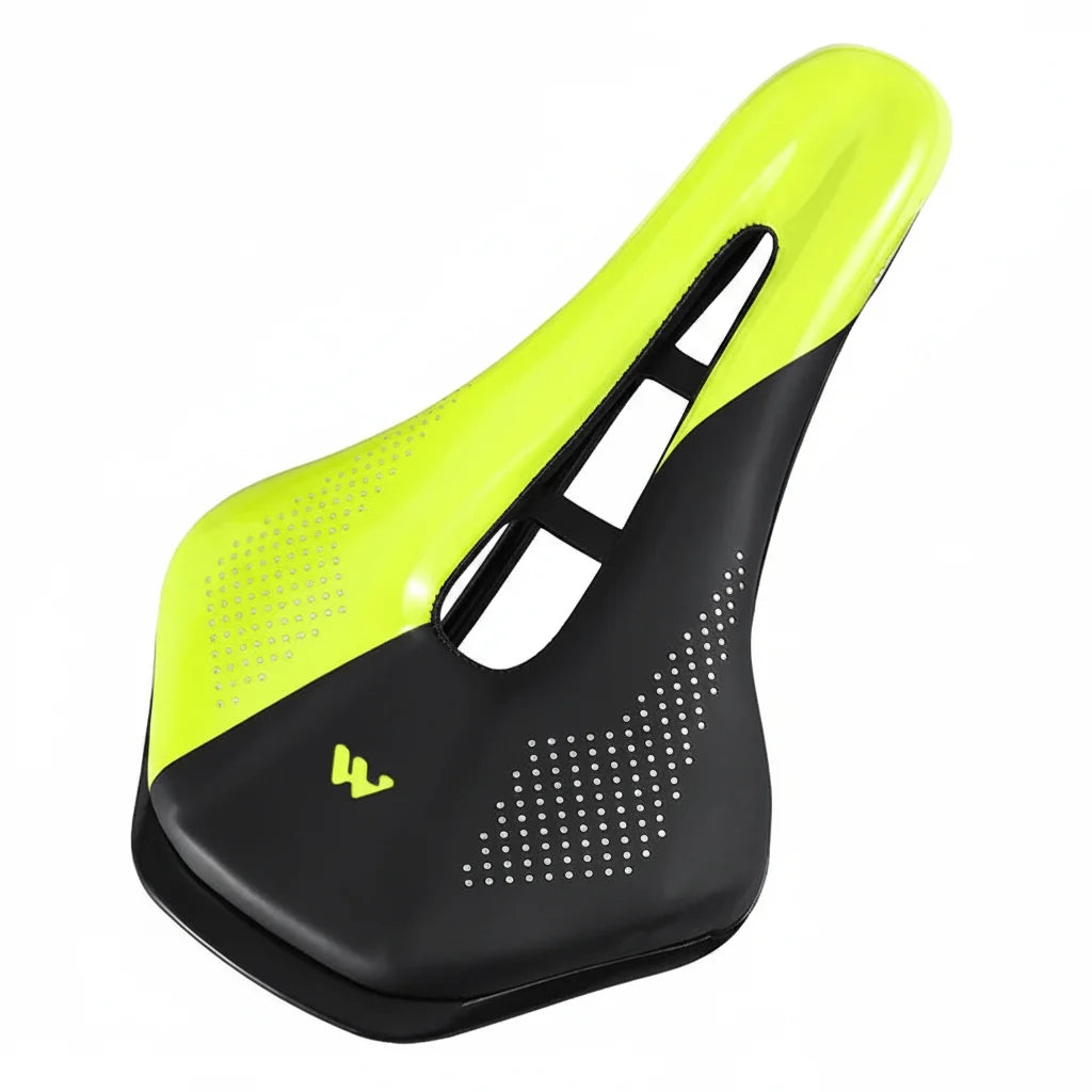 Hollow Road Bike Seat: Wear-Resistant Leather Saddle