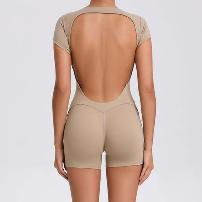 Breathable Yoga Jumpsuit with Hip Lifting Design