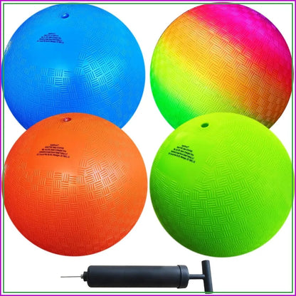 4-Pack Official Playground & Dodgeballs with Pump