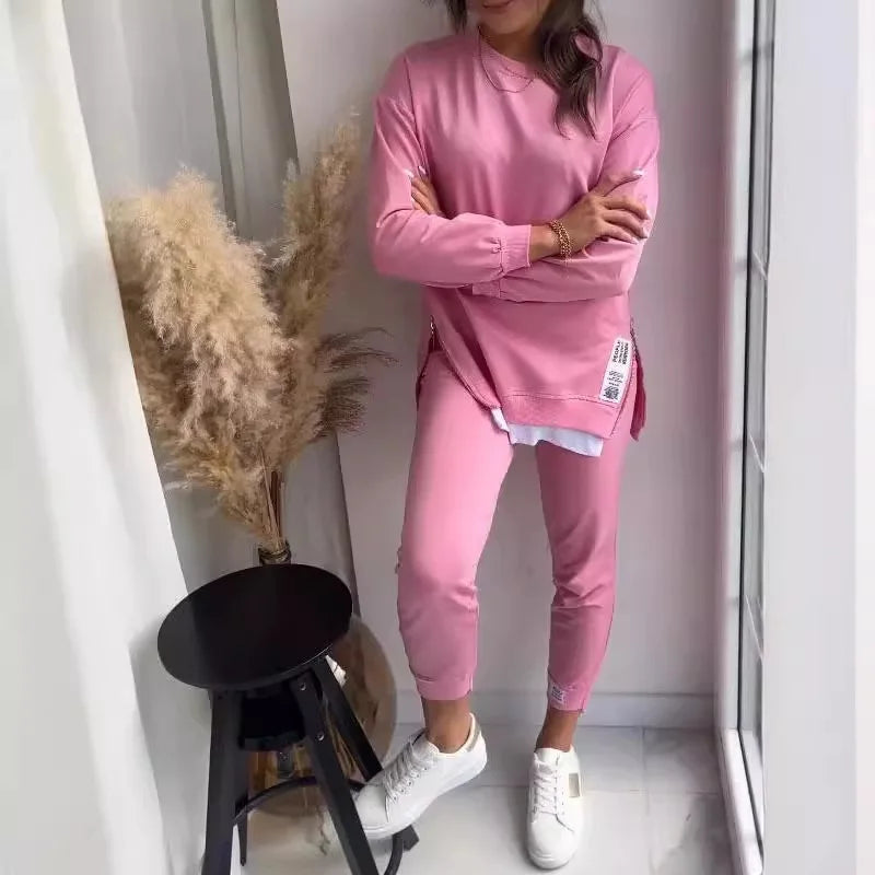 Effortless Chic  Women's 2 Piece Hoodie Set