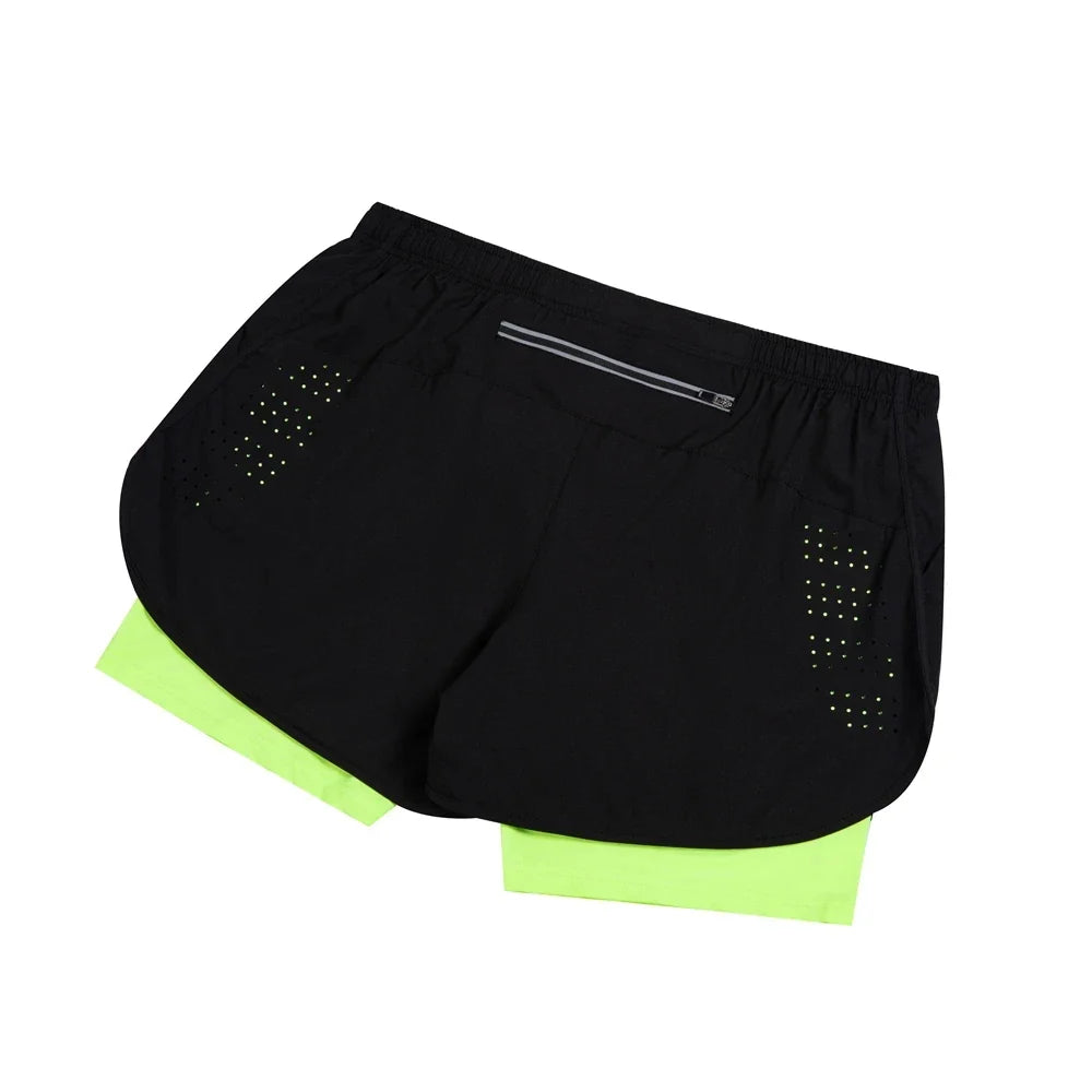 Reflective Men's 2-in-1 Running & Training Shorts
