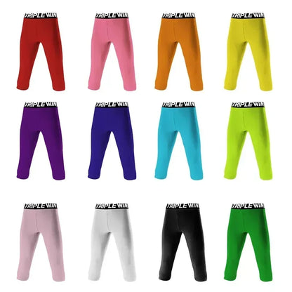 Kids Boy Girl Capri Running Tights Pants