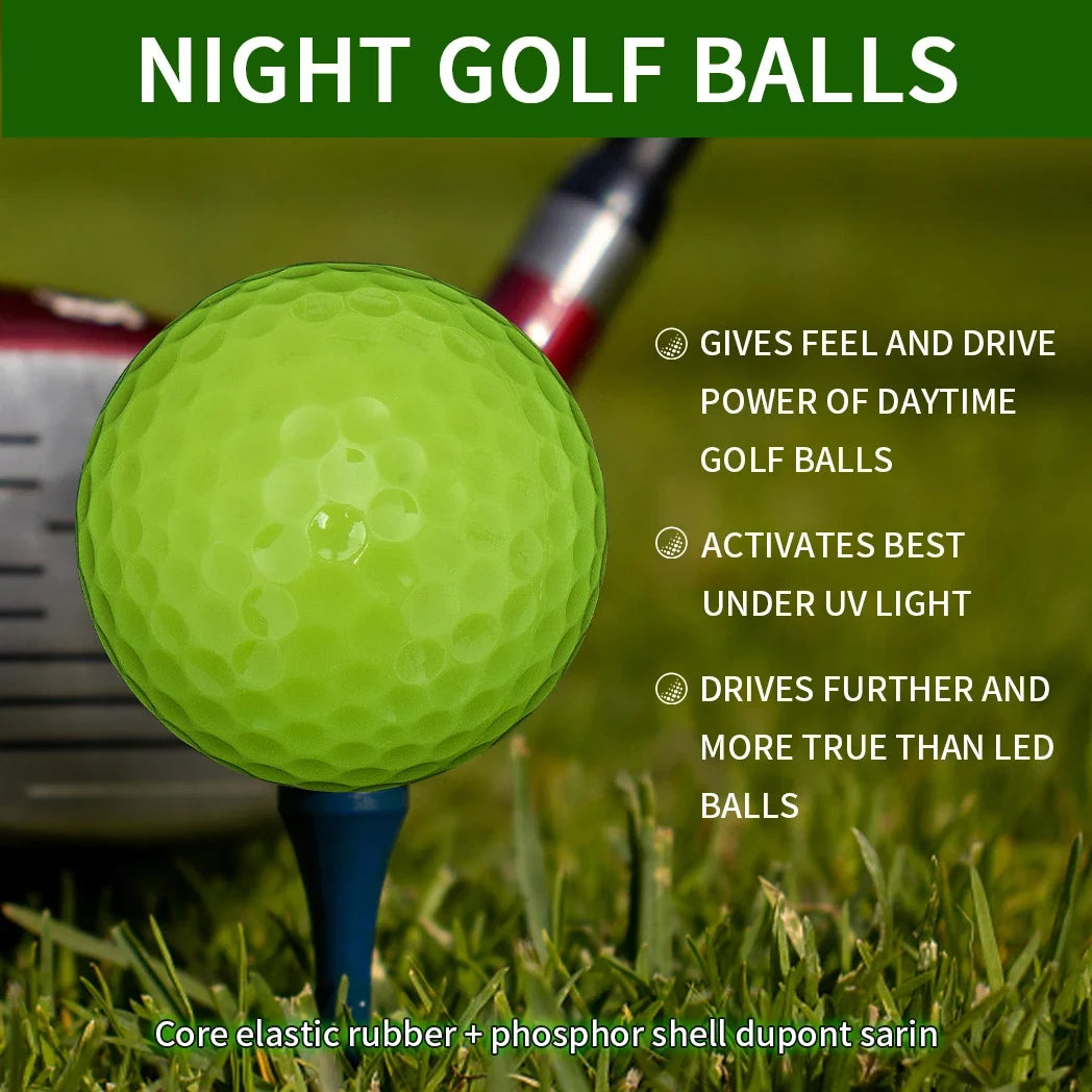 Caiton Glow Golf Balls: Long-Lasting Luminous for Night