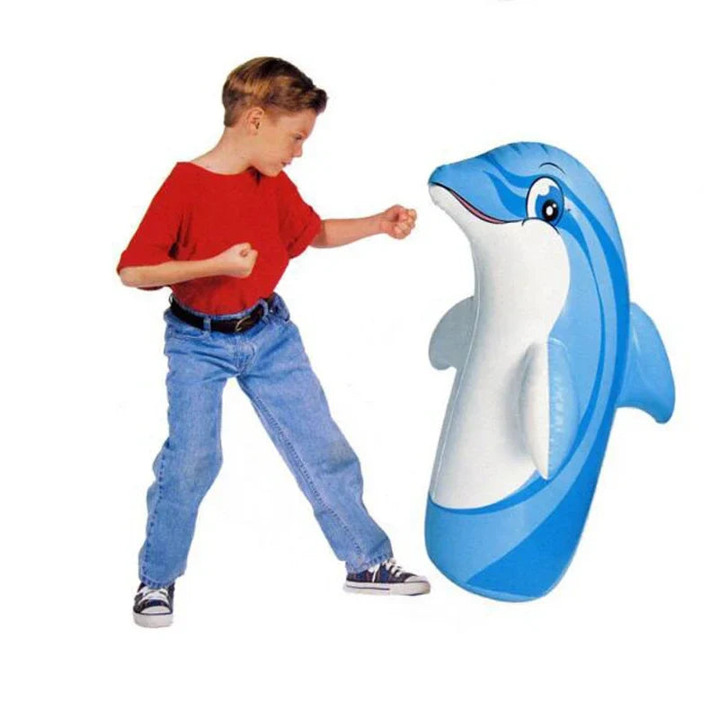 Inflatable Dinosaur & Penguin Tumbler Toys  Fun for Kids and Adults