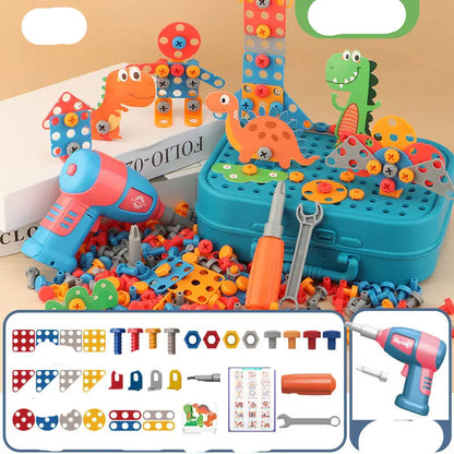 Pretend Play Power Tools with Dinosaur Theme