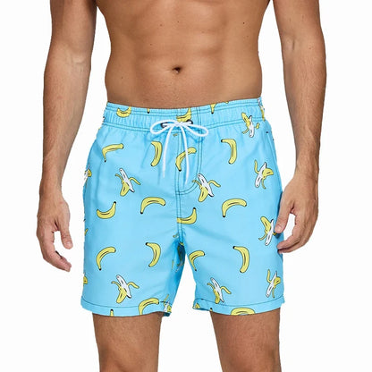 Men's Summer Print Beach Shorts: Swim, Surf & Workout Trunks