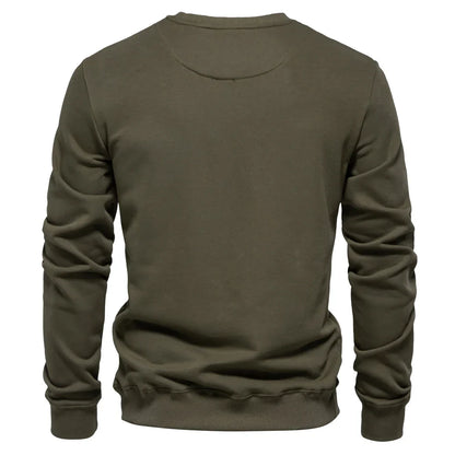 Men's Cotton Blend Crewneck Sweatshirt  Casual and Comfortable