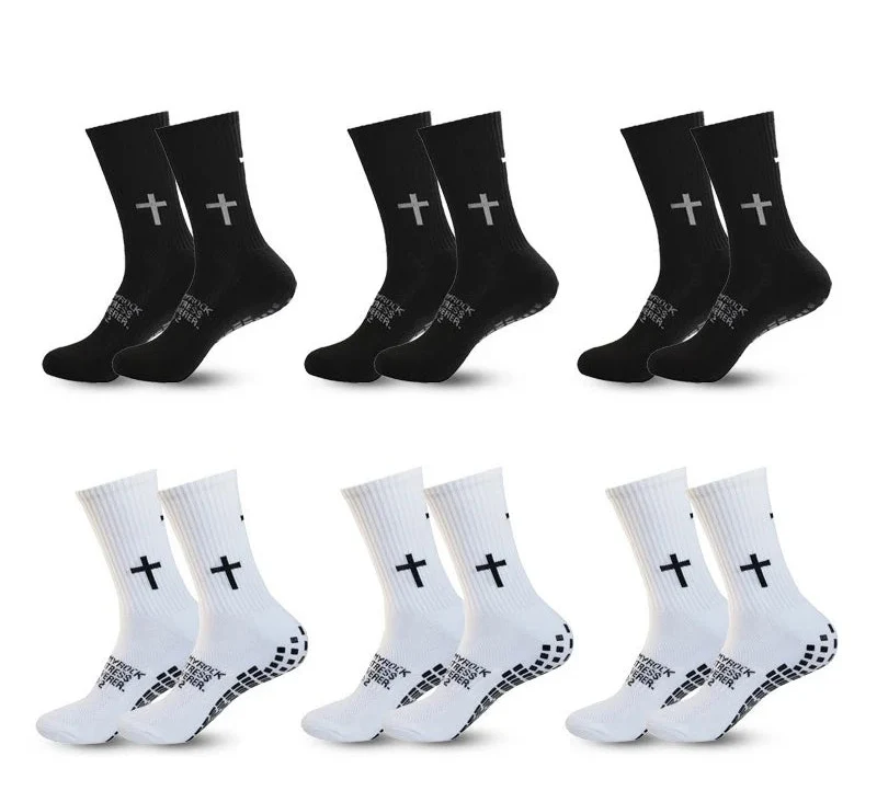 Anti-Slip Athletic Performance Socks for Soccer, Basketball & Tennis