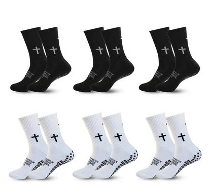 Anti-Slip Athletic Performance Socks for Soccer, Basketball & Tennis