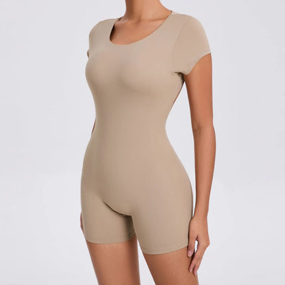Breathable Yoga Jumpsuit with Hip Lifting Design