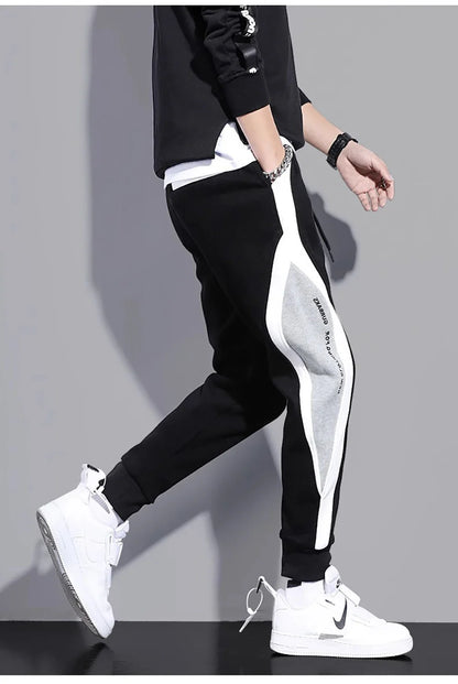 Men's Spring Autumn Patchwork Training Leggings
