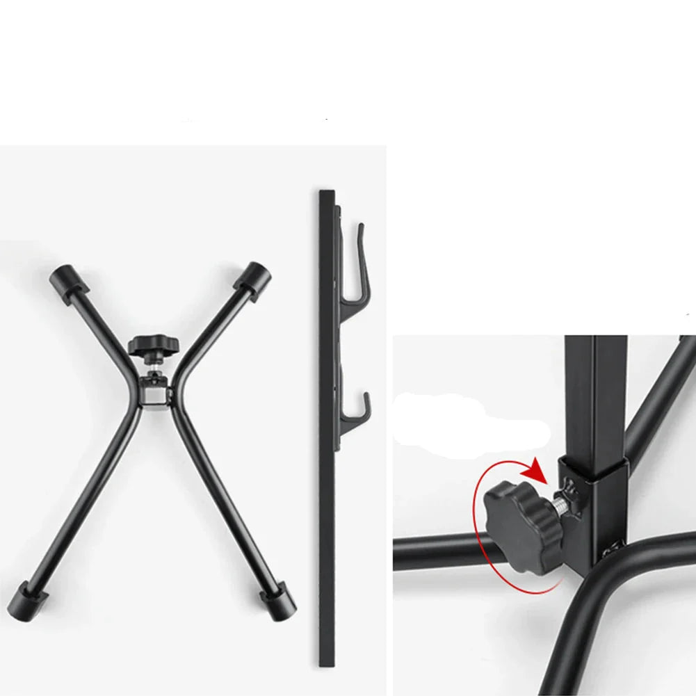 Adjustable Folding Bike Repair Rack for Home Mechanics