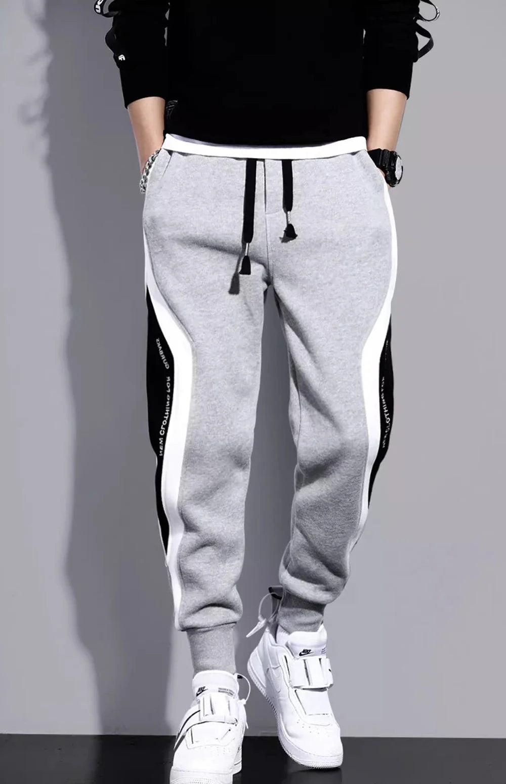 Men's Spring Autumn Patchwork Training Leggings