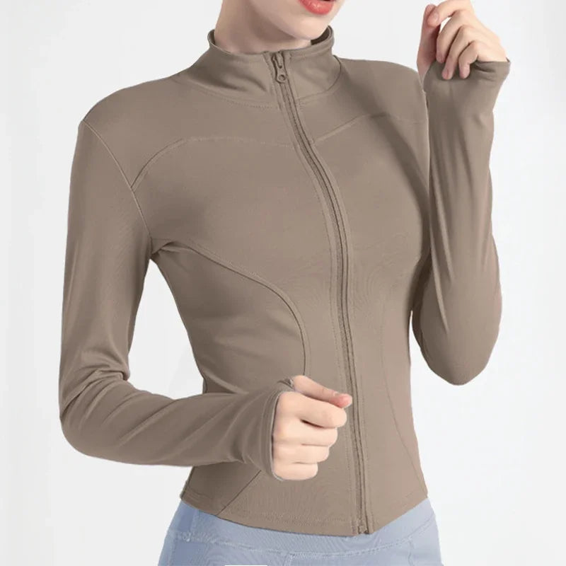 Women's Lightweight Zip Up Workout Jacket