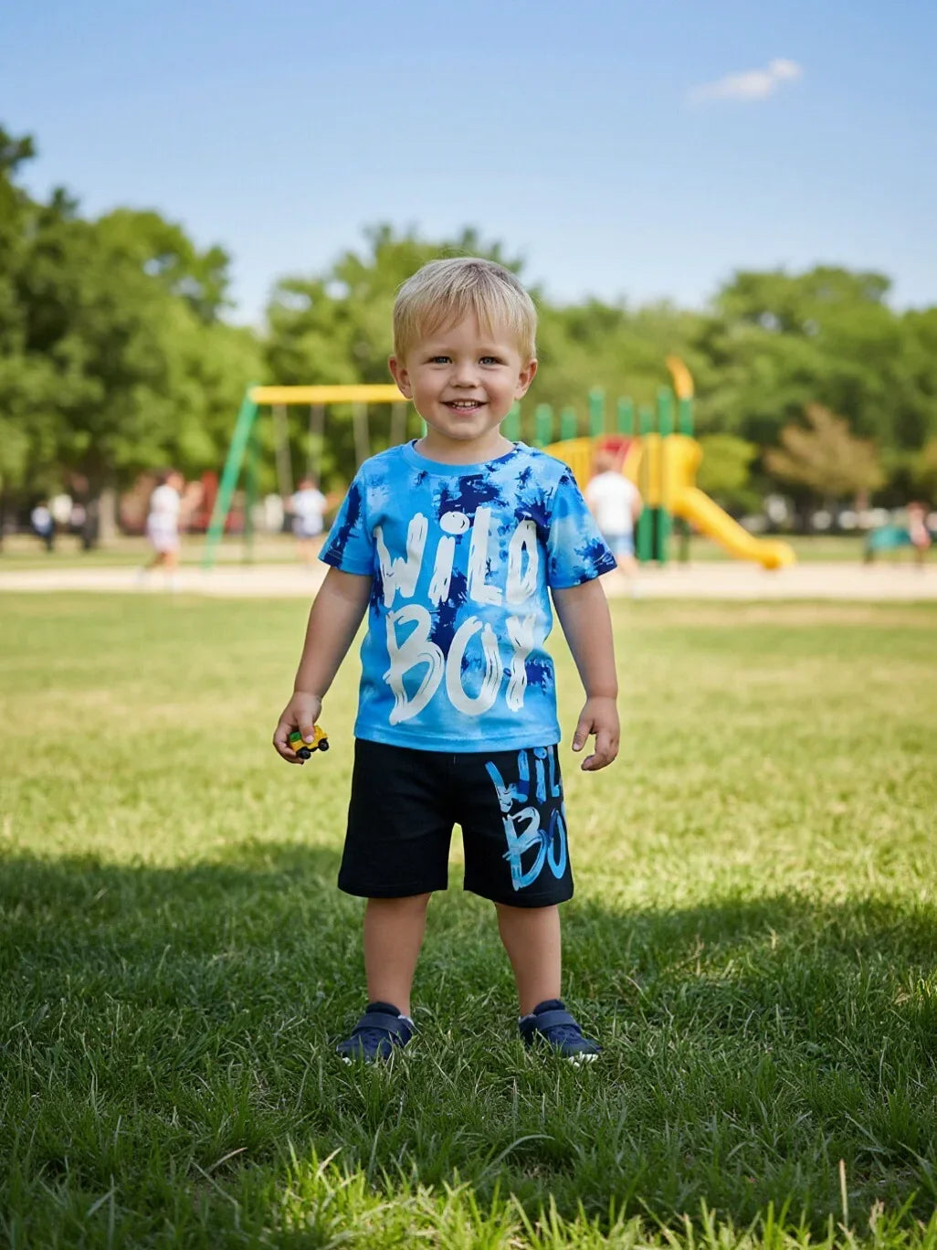 Toddler Boy Summer Clothes: Tie-Dye Shirt & Shorts Set