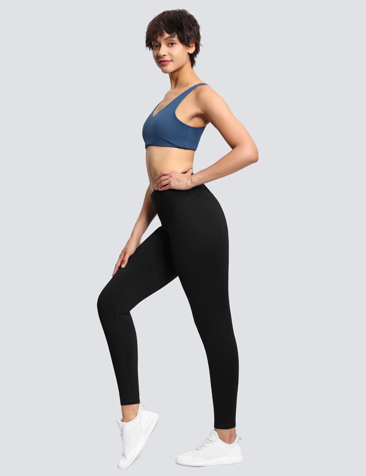 Soft High-Waist Yoga Leggings: Squat-Proof Running Pants