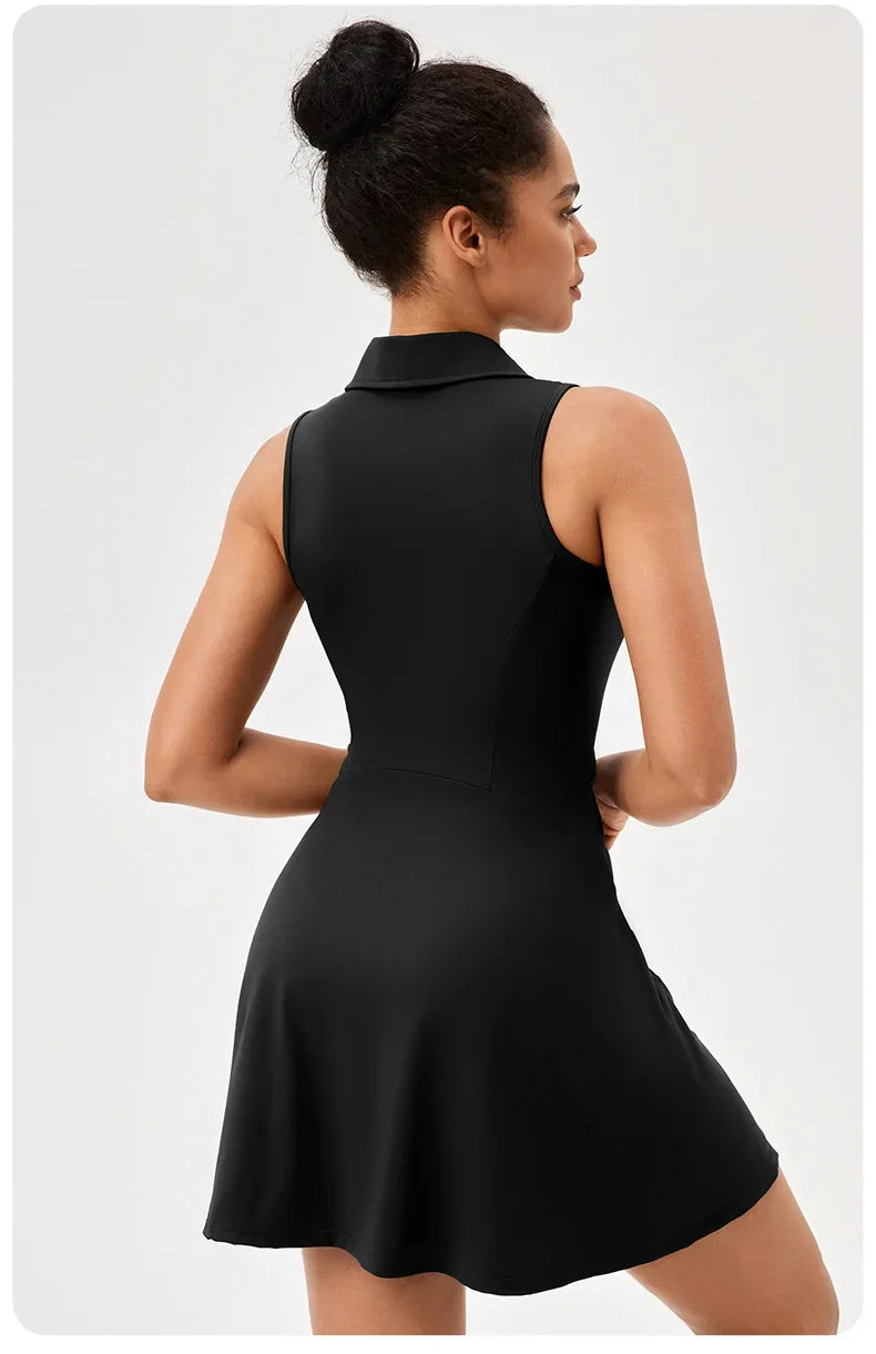 Sleeveless Tennis Skirt Dress
