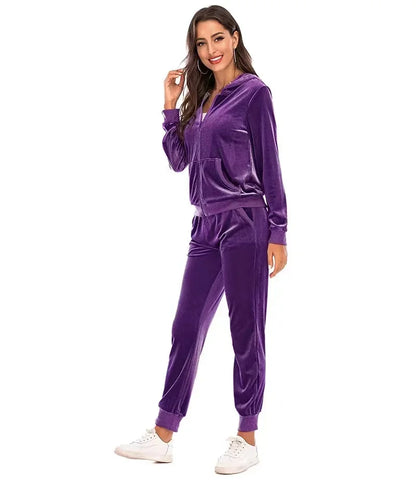 Perfect for Fall Women's 2-Piece Velvet Set