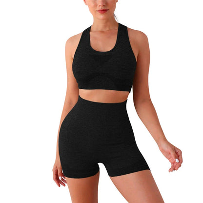 Seamless Yoga Set with High Waist Leggings