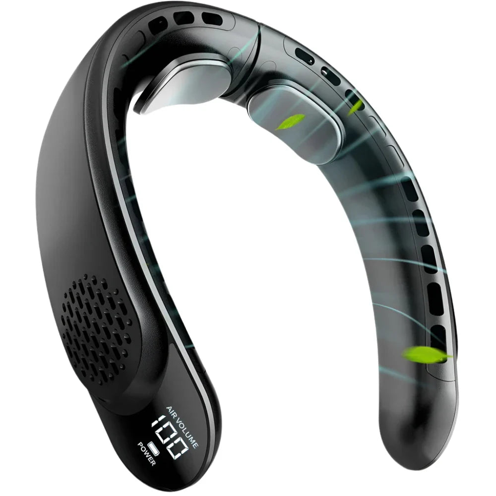 Foldable Neck Fan 3 Speeds Type C Charging