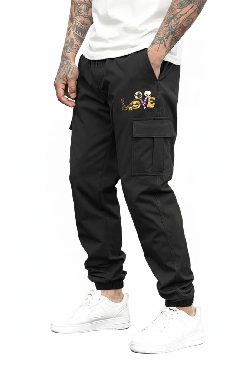 Men’s Outdoor Multi-Pocket Cargo Sweatpants