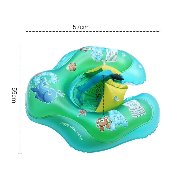 Colorful Swim Ring with Safety Features for Kids' Pool Parties