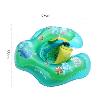 Colorful Swim Ring with Safety Features for Kids' Pool Parties