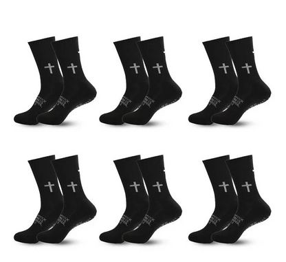 Anti-Slip Athletic Performance Socks for Soccer, Basketball & Tennis