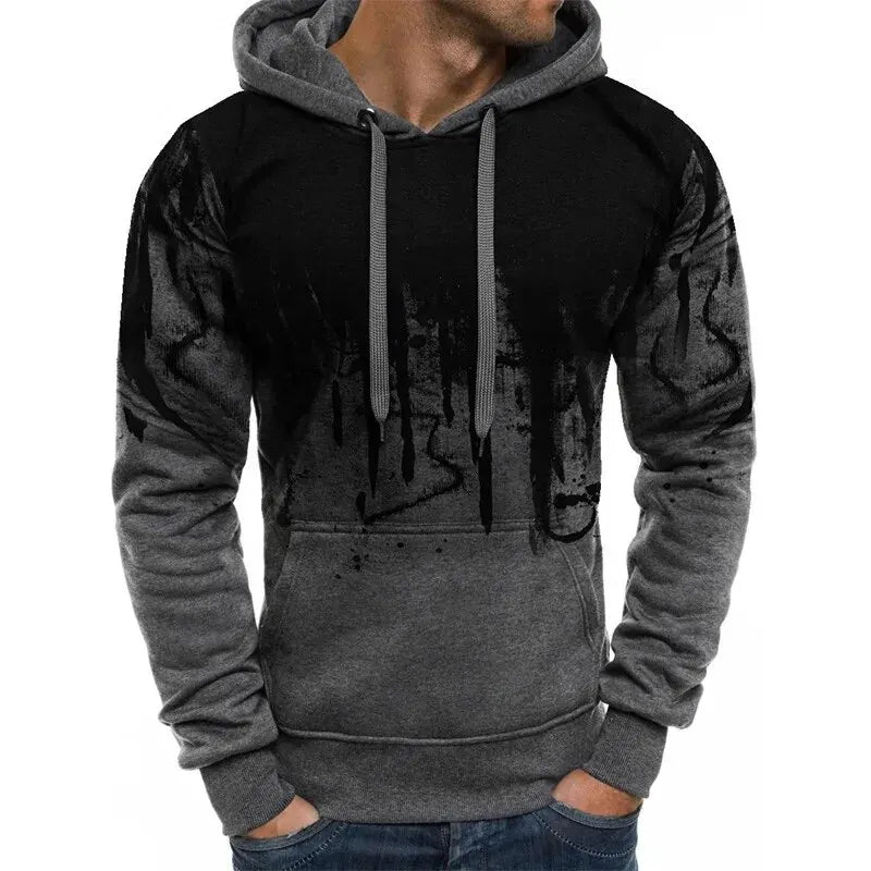 Everyday Style Gradient Print Hoodie