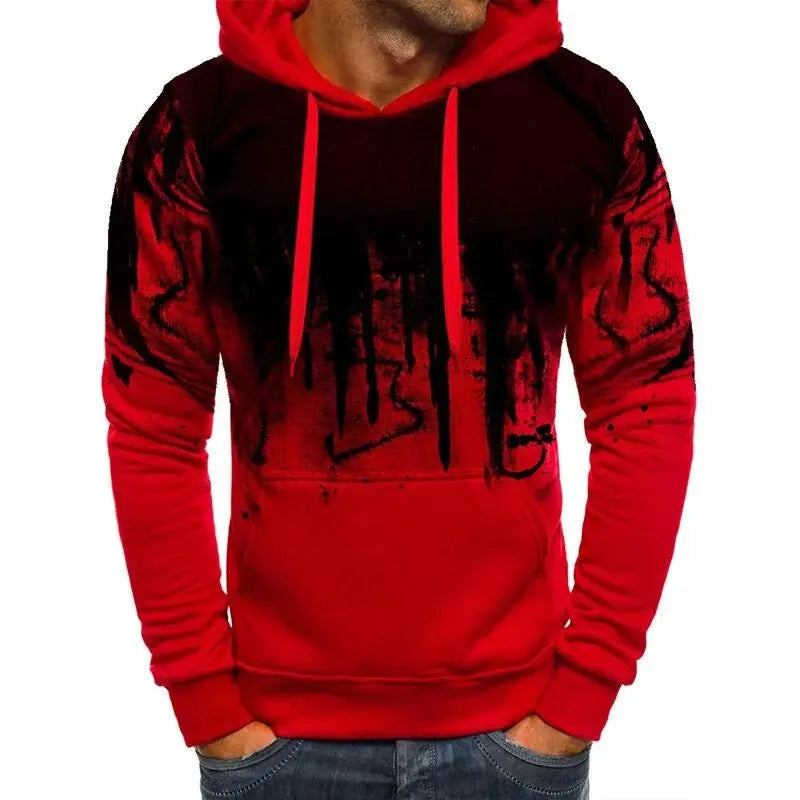 Everyday Style Gradient Print Hoodie