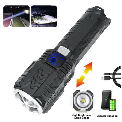 Powerful Rechargeable LED Flashlight