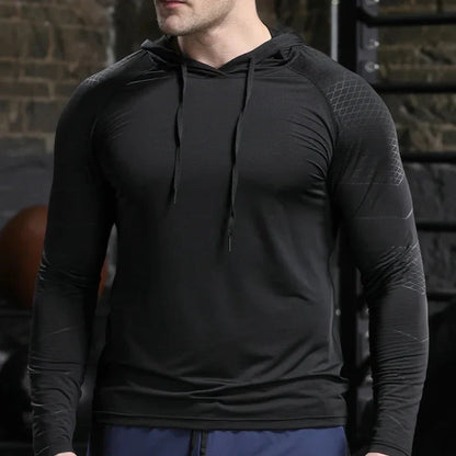 Men's Quick Dry Outdoor Sports Hoodies Activewear Running Tops