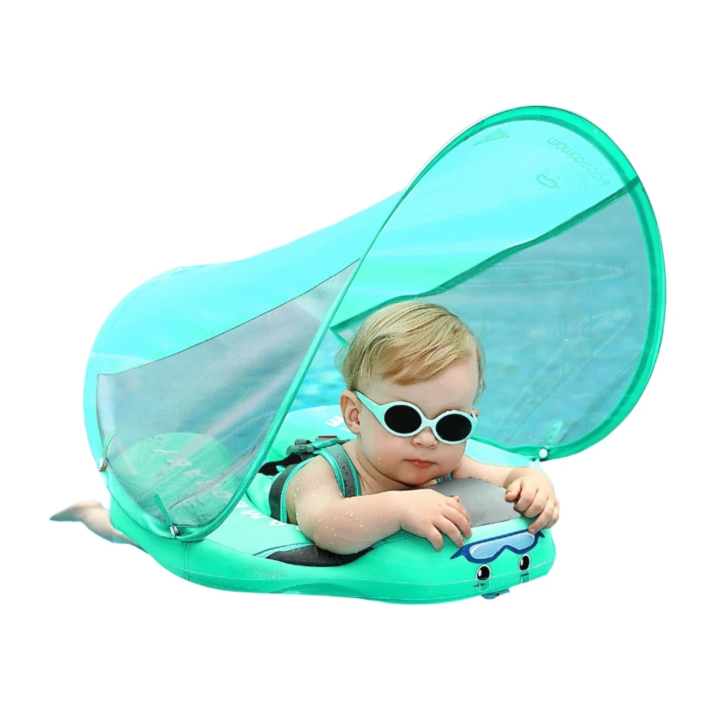 Float 2 Canopy & Chest Support for Safe & Fun Baby Swimming