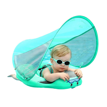 Float 2 Canopy & Chest Support for Safe & Fun Baby Swimming