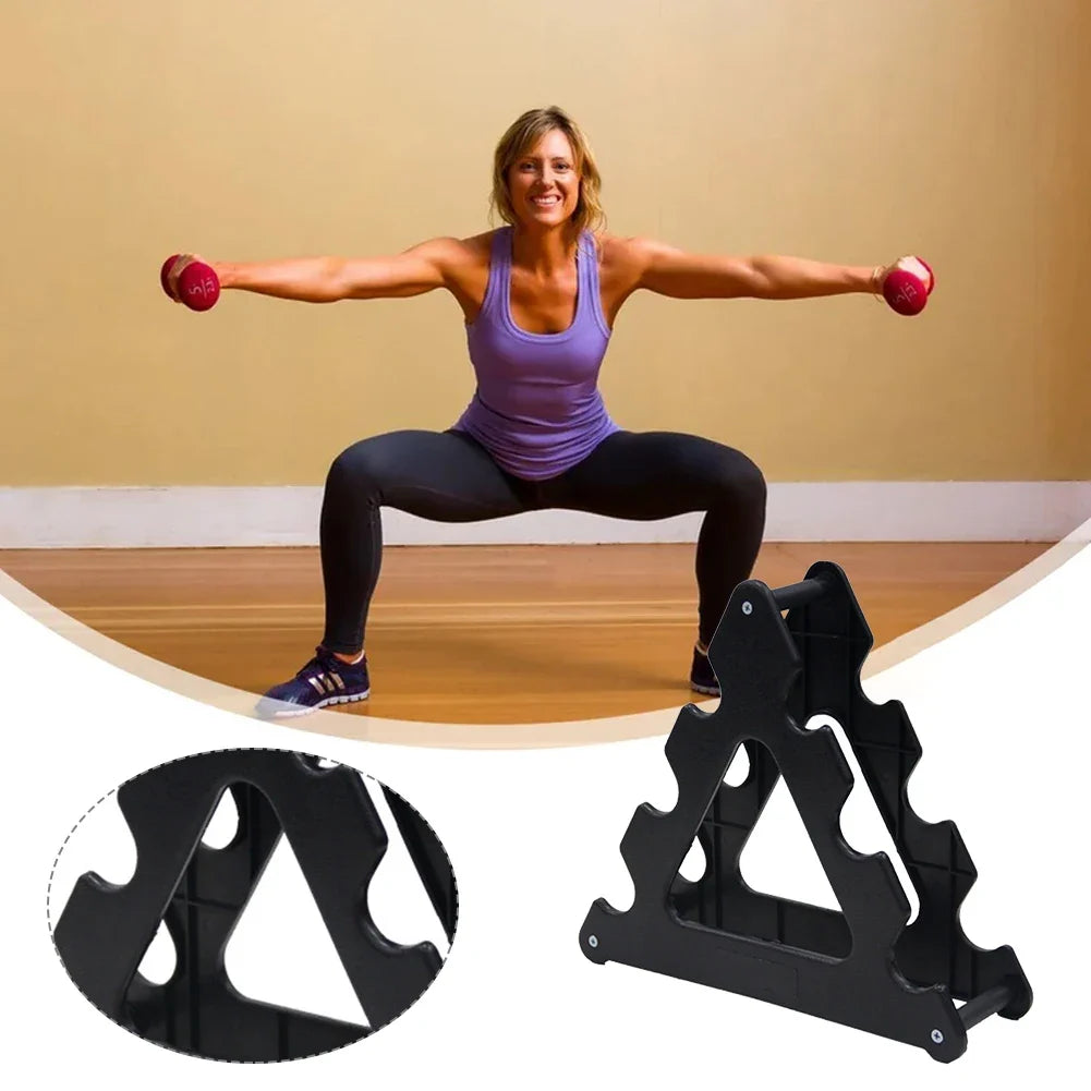 3-Tier Compact Dumbbell Rack for Home Gym Storage