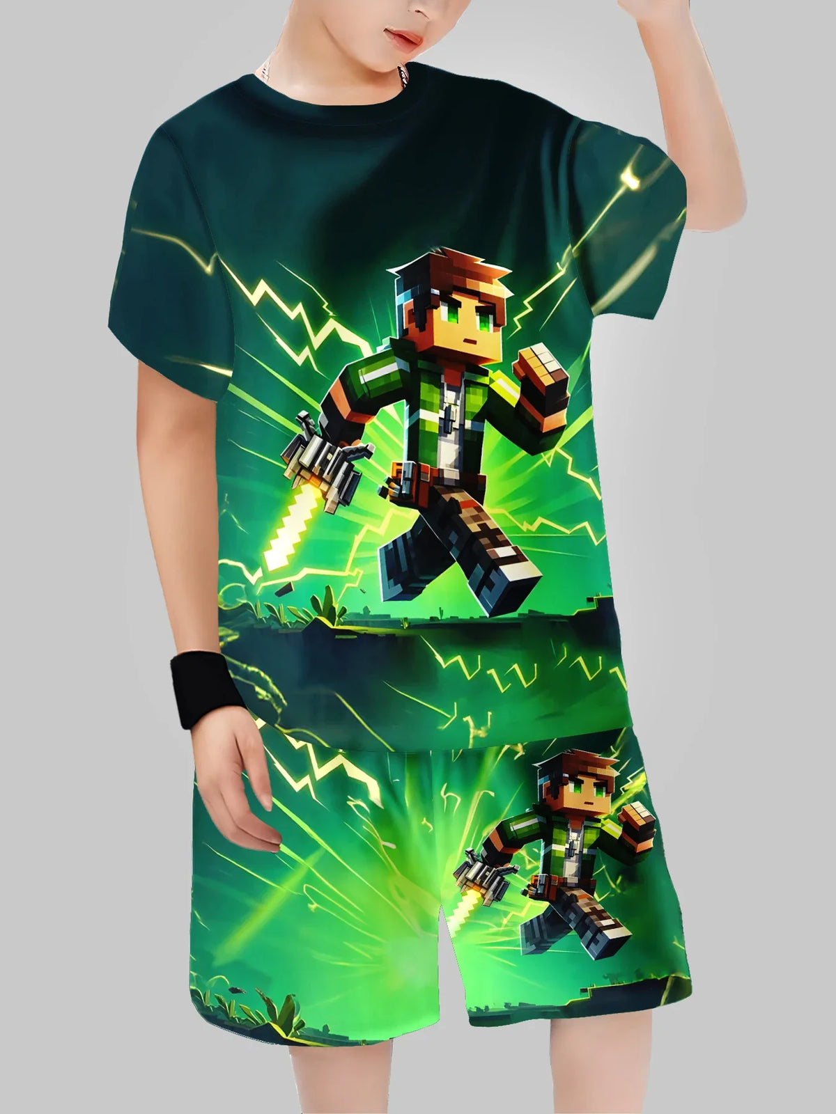 Boys' Block Character Print Short Sleeve T-Shirt