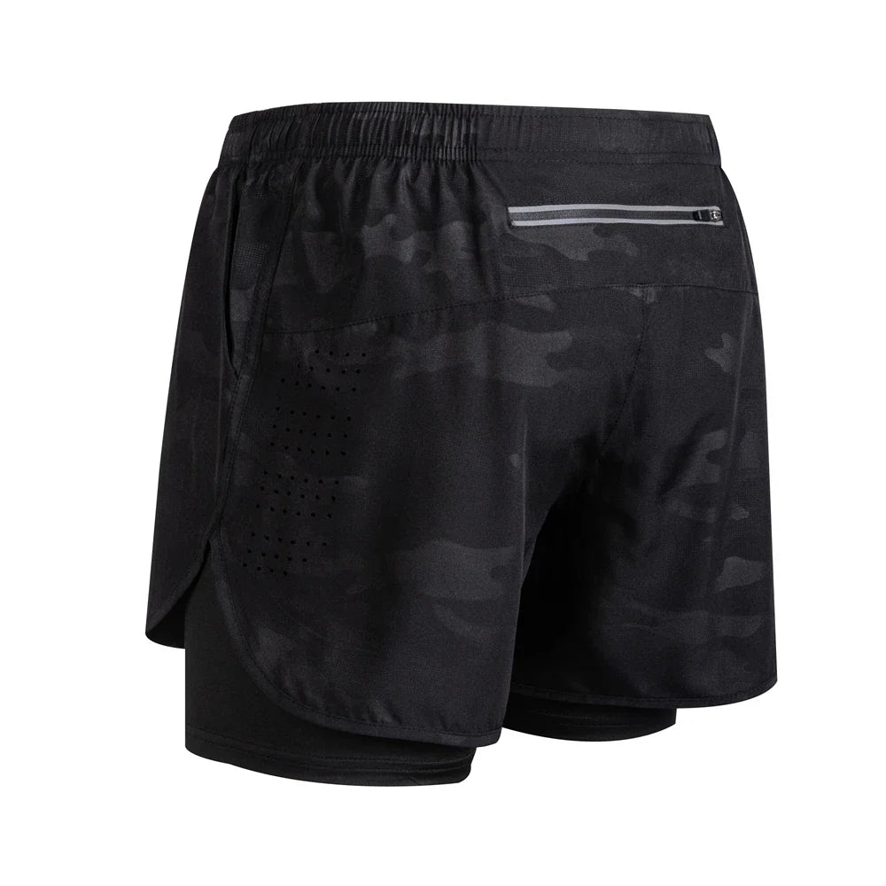 Reflective Men's 2-in-1 Running & Training Shorts