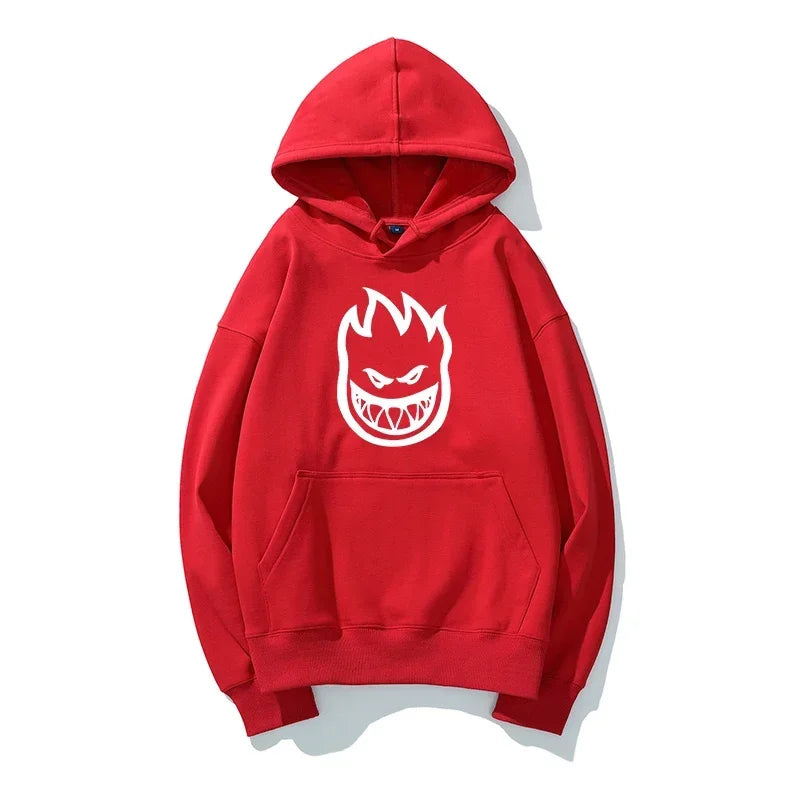 Unisex Printed Letter Hoodies for Outdoor Adventures