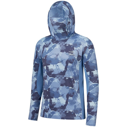 Camo Hoodie Shirt with Face Mask