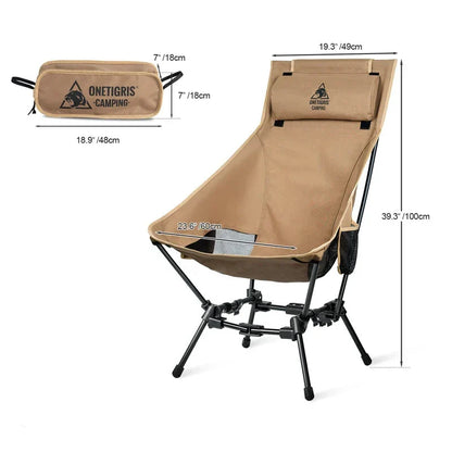Portable High-Back Camping Chair for Outdoor Adventures