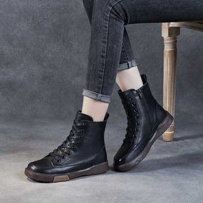 Crafted for Comfort DRKANOL Leather Ankle Boots
