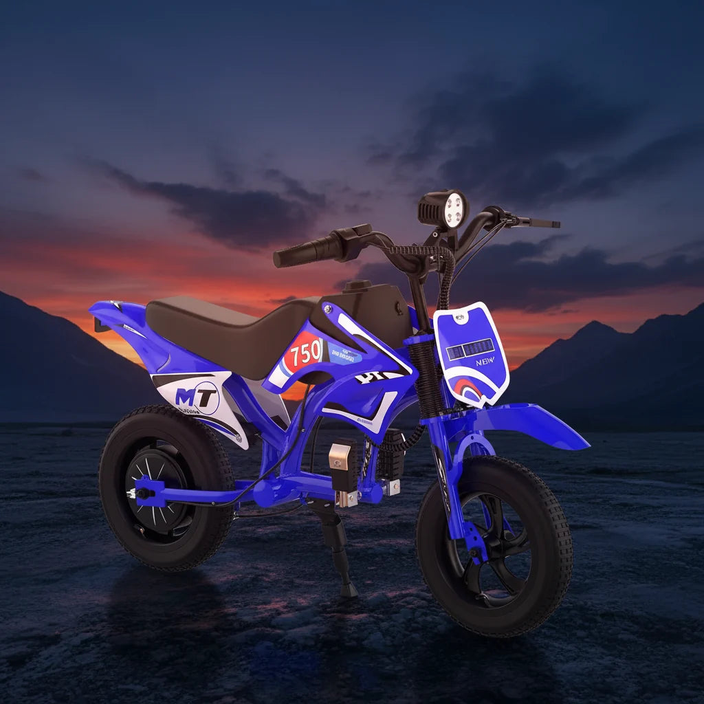 Kids' Electric Motorcycle: 10 MPH, 7-Mile Range & Speed Modes