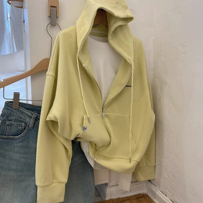 Chic Letter Embroidery Hoodie