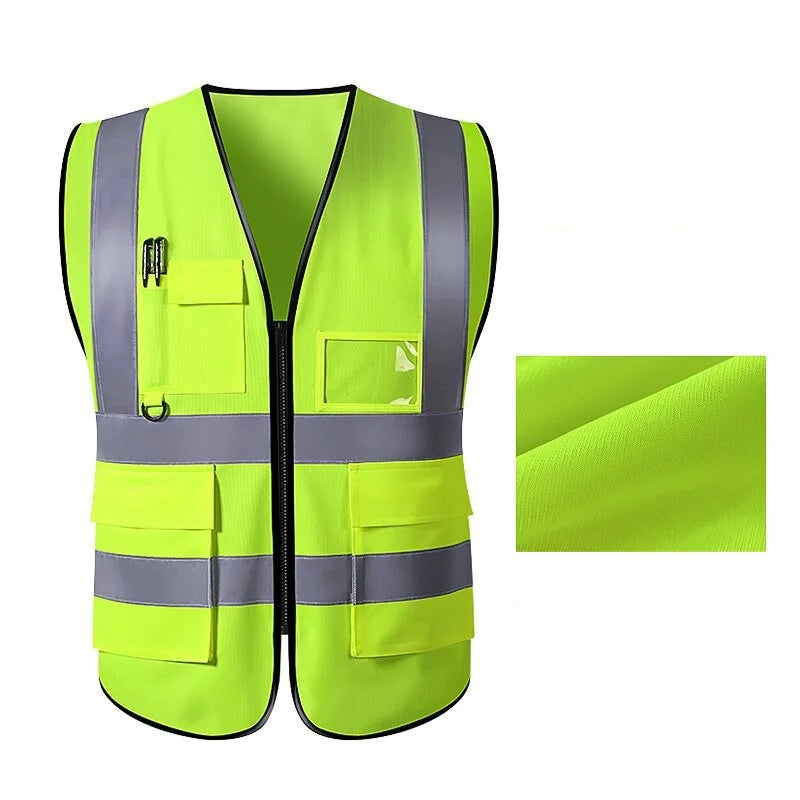 Unisex Reflective Safety Vest for Work & Outdoor Activities