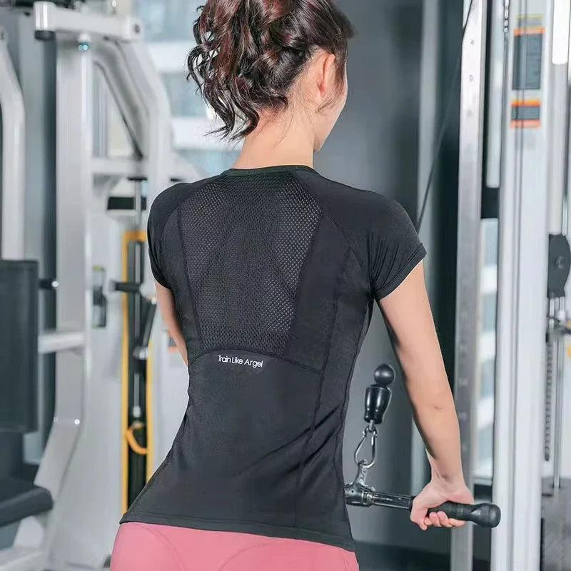 Women's Mesh Sports T Shirts for Active Living
