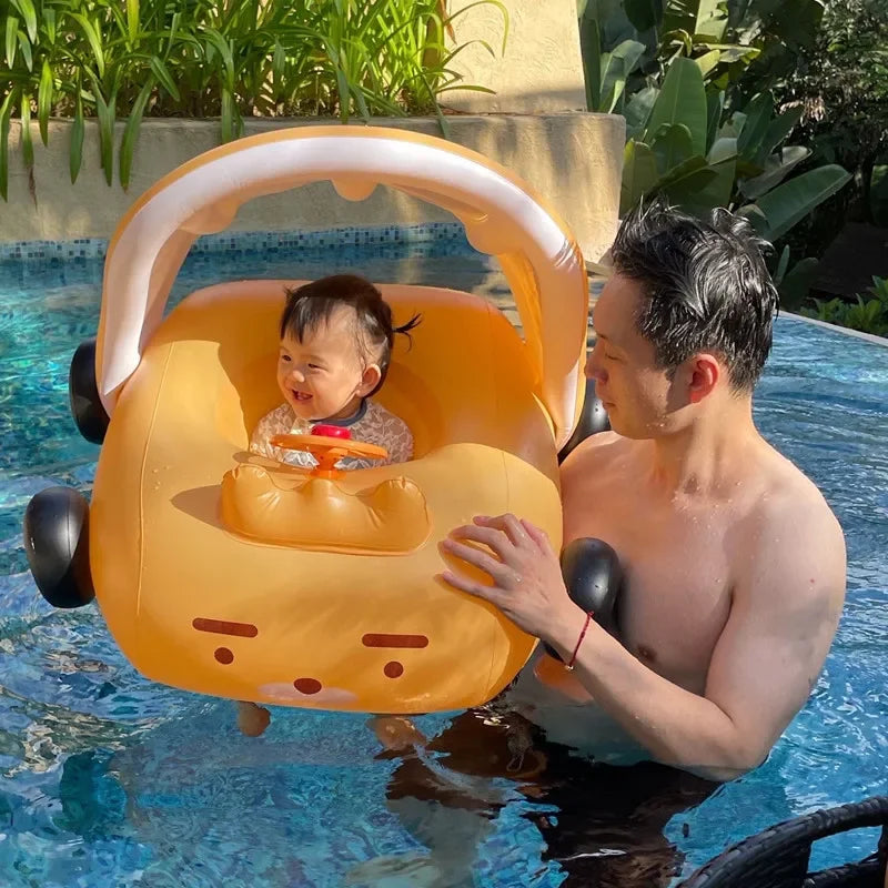 Safe Summer Swim  Inflatable Rings & Umbrellas for Babies