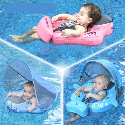 Float 2 Canopy & Chest Support for Safe & Fun Baby Swimming
