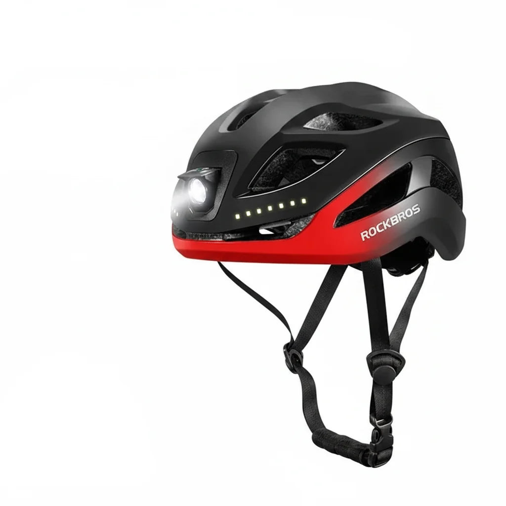 Adjustable Cycling Helmet with Rechargeable Type-C Safety Light