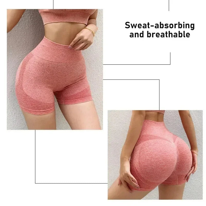 Women’s High-Waist Yoga Shorts Butt-Lift Gym & Running Workout